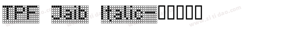 TPF Jaib Italic字体转换